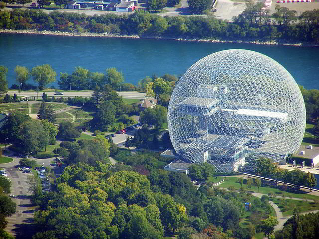 Biosphere-Montreal-from-the-air